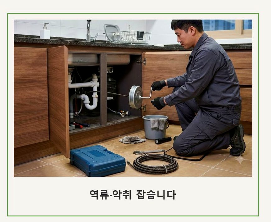 서울 서초구 반포동 베란다 배수구막힘 뚫음 현장 작업 사진 - 배관해결사