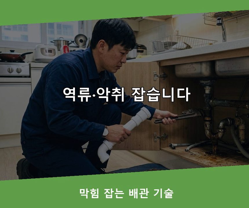 서울 서초구 반포본동 배수구막힘 비용 현장 작업 사진 - 배관해결사