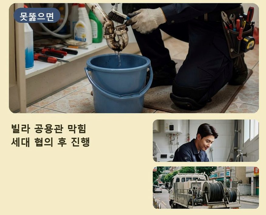 서울 서초구 반포본동 세면대막힘 가격 안내 현장 작업 사진 - 배관해결사