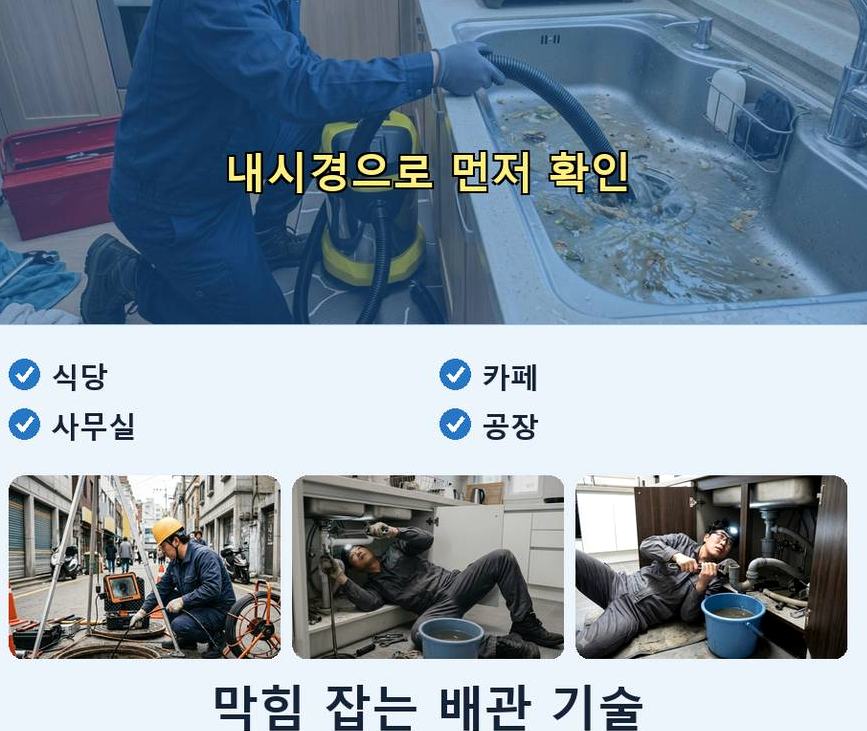 서울 서초구 방배동 배관청소 긴급출동 현장 작업 사진 - 배관해결사