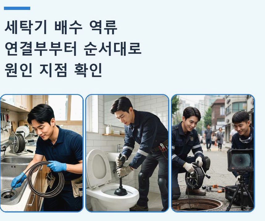 서울 중구 방산동 배수구막힘 긴급출동 현장 작업 사진 - 배관해결사