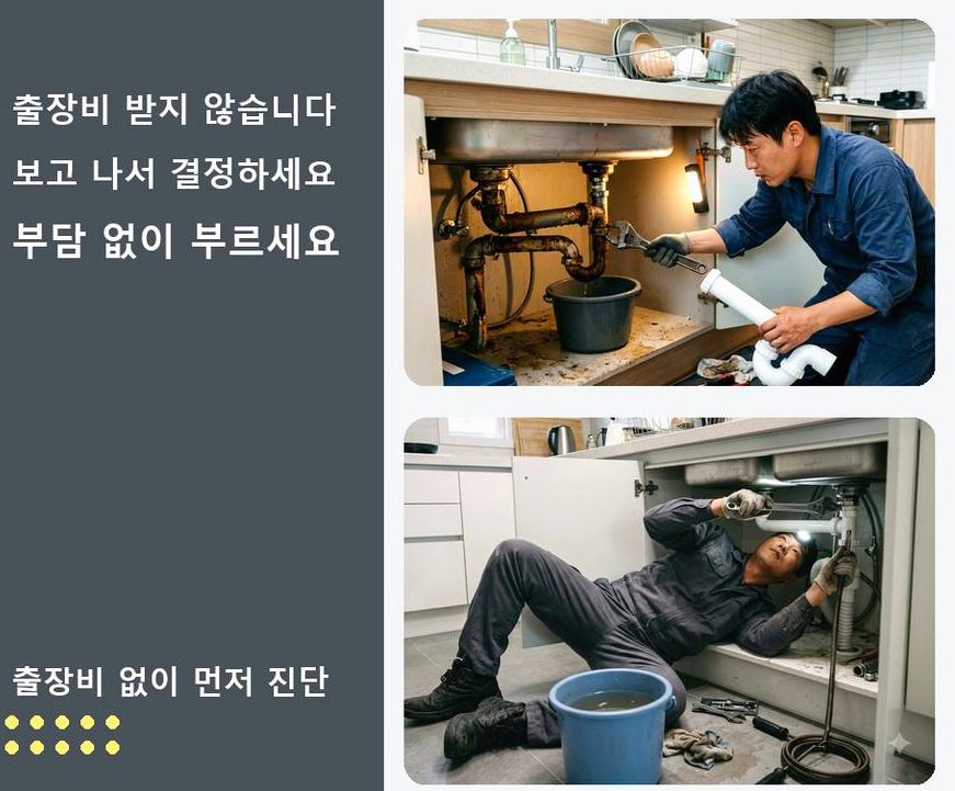 서울 송파구 방이동 하수구막힘 빠른 해결 현장 작업 사진 - 배관해결사
