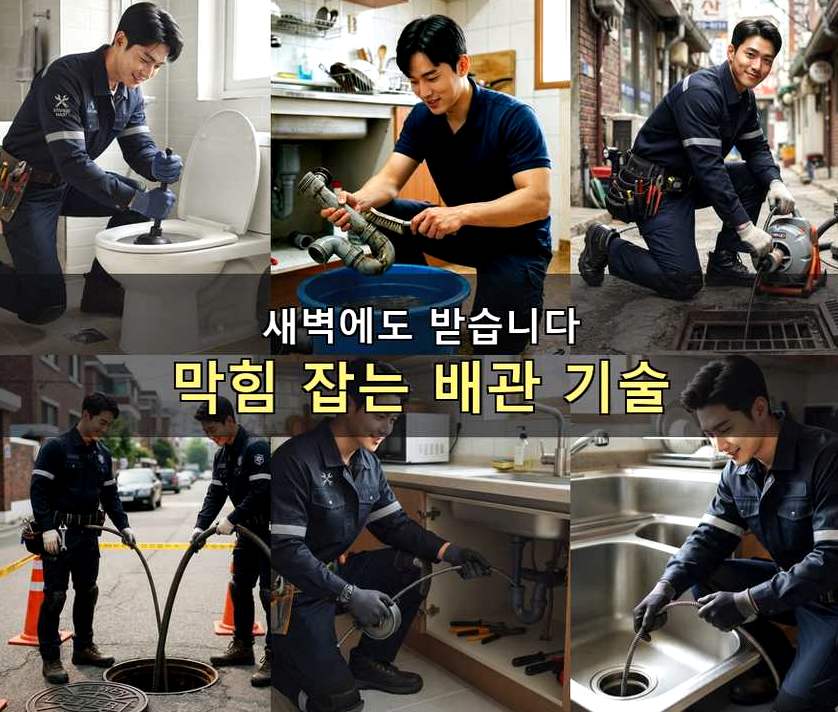 옹진군 백령면가을리 변기막힘 당일 처리 현장 작업 사진 - 배관해결사