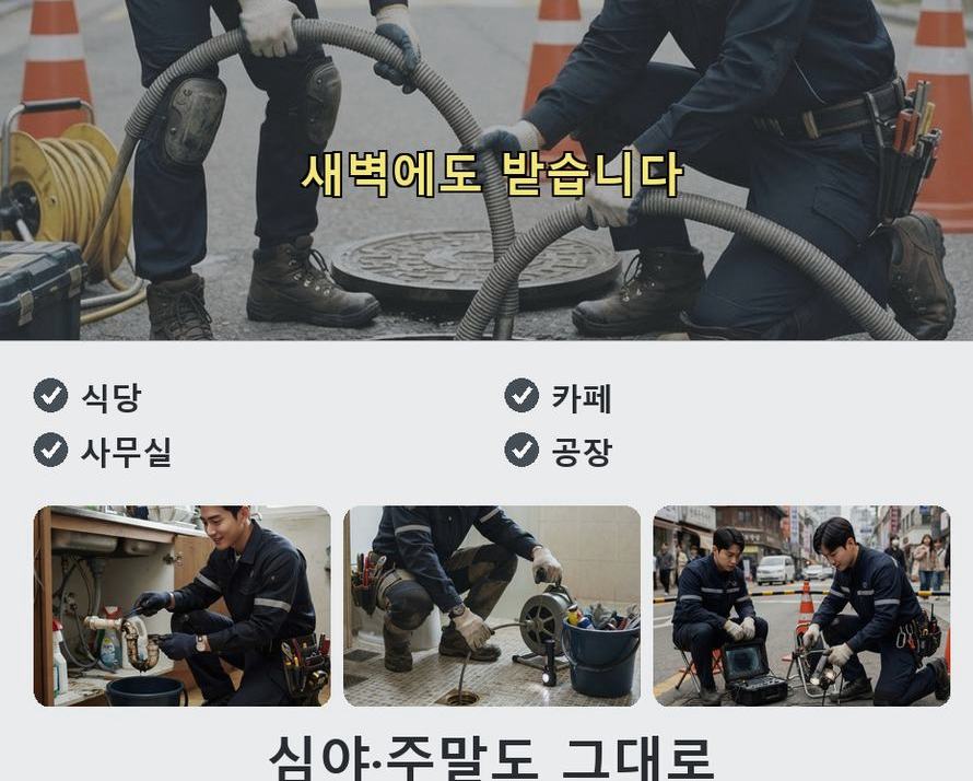 이천시 백사면경사리 싱크대막힘 빠른 해결 현장 작업 사진 - 배관해결사