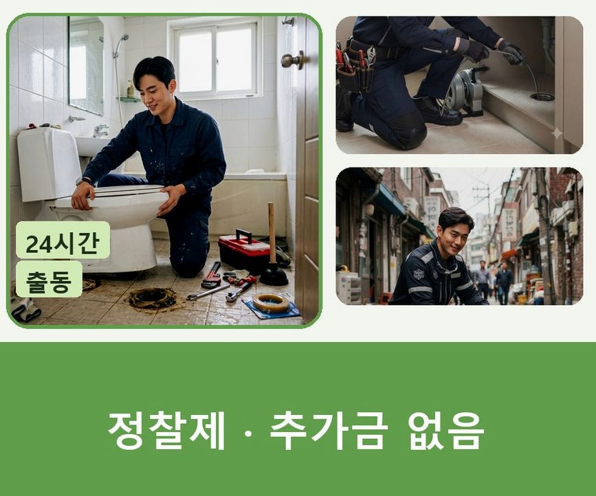 용인시처인구 삼가동 배수구막힘 고압세척·관통 작업 모습