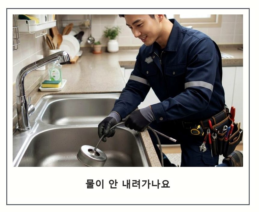 서울 중구 봉래동 변기막힘 뚫음 현장 작업 사진 - 배관해결사