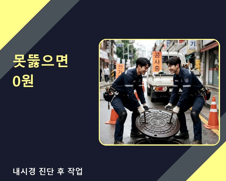 부천시소사구 송내동 배수구막힘 고압세척·관통 작업 모습
