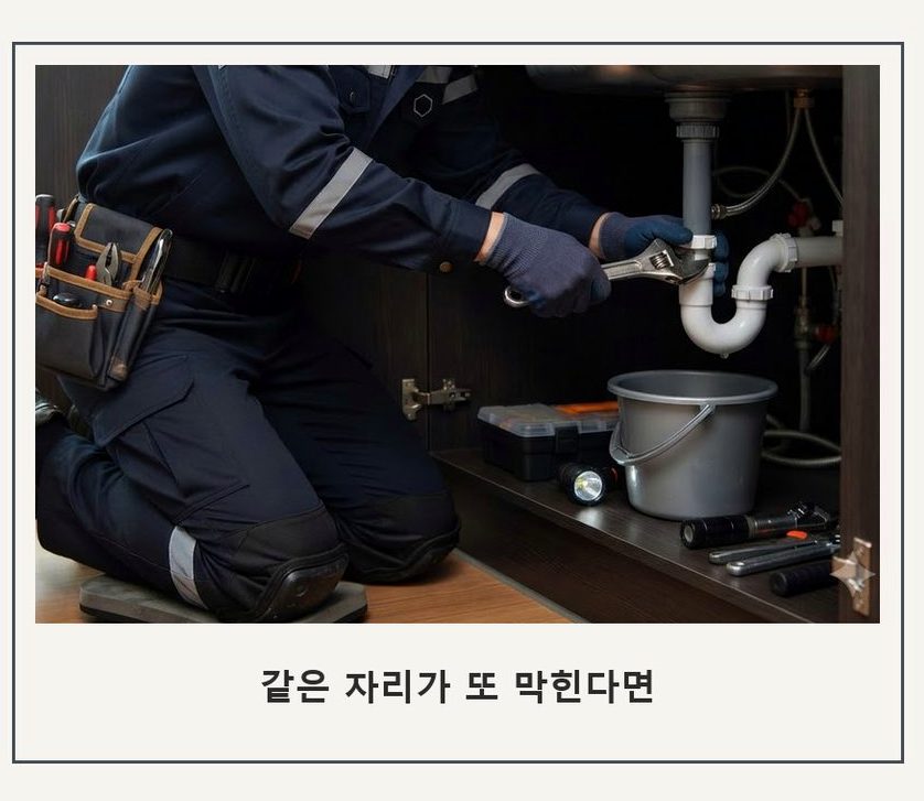 부천시소사구 옥길동 배관청소 당일 처리 현장 작업 사진 - 배관해결사