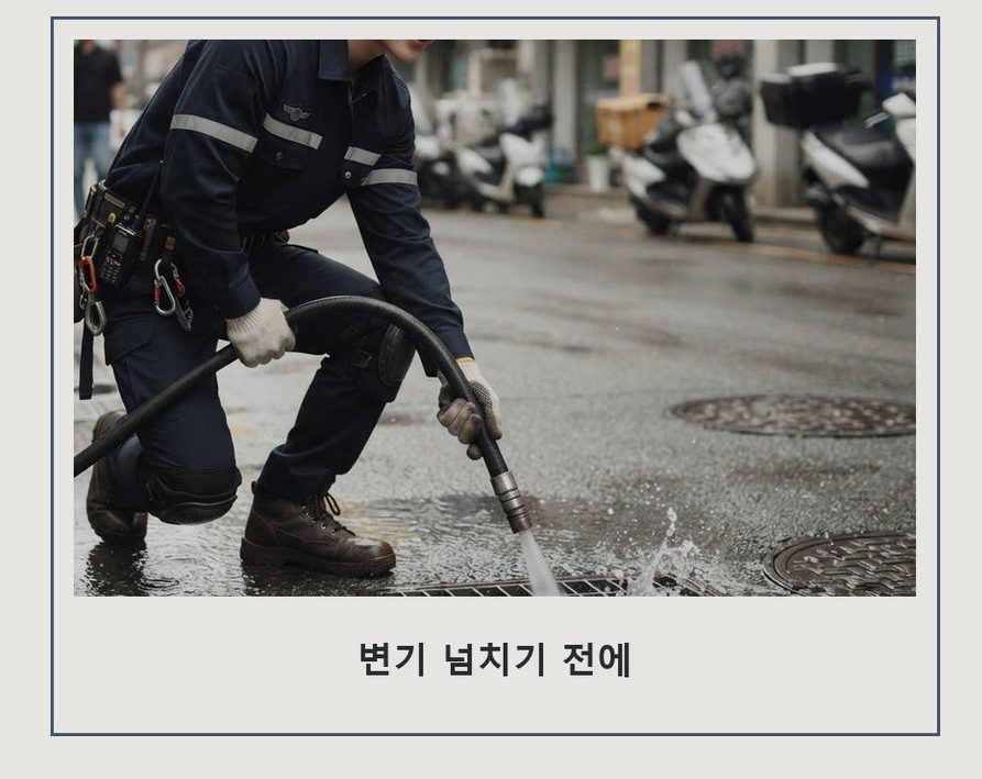 부천시소사구 옥길동 세면대막힘 뚫음 현장 작업 사진 - 배관해결사