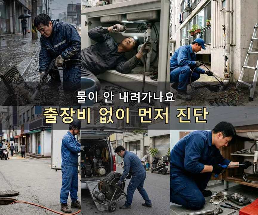 부천시소사구 범박동 고압세척 고압세척·관통 작업 모습
