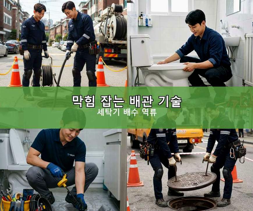 부천시소사구 옥길동 하수구 냄새 당일 처리 현장 작업 사진 - 배관해결사