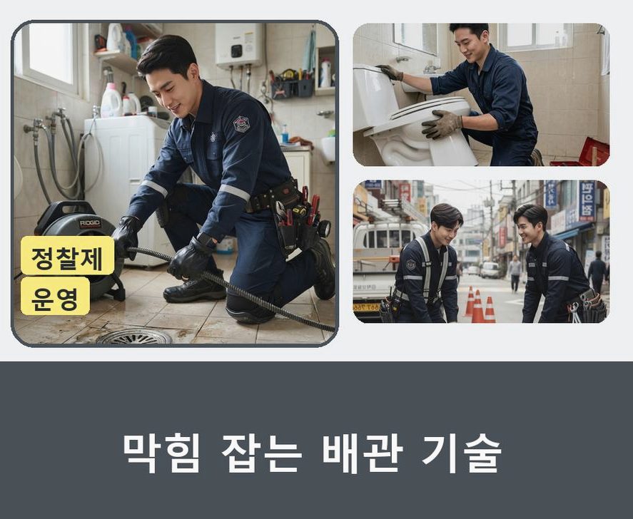 옹진군 북도면모도리 고압세척 빠른 해결 현장 작업 사진 - 배관해결사