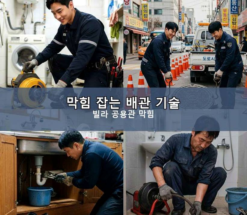 옹진군 영흥면내리 고압세척 고압세척·관통 작업 모습