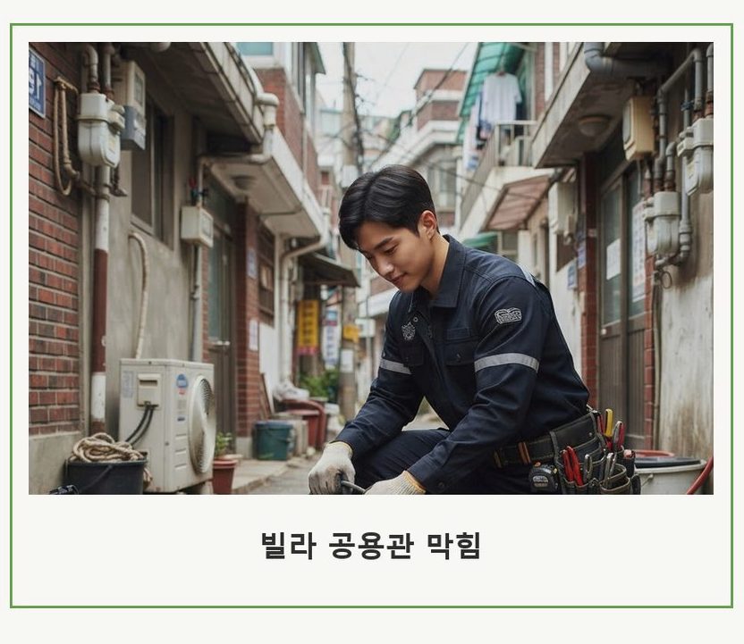 옹진군 북도면모도리 싱크대막힘 고압세척·관통 작업 모습