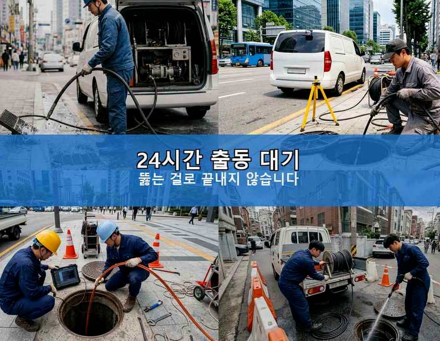 서울 중구 북창동 변기막힘 비용 현장 작업 사진 - 배관해결사