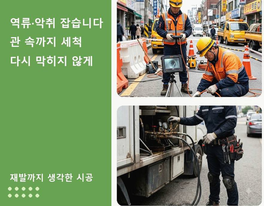서울 은평구 불광동 싱크대막힘 업체 현장 작업 사진 - 배관해결사