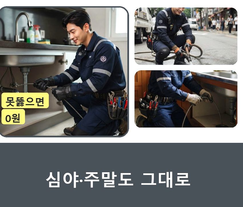 서울 은평구 불광동 하수구 냄새 긴급출동 현장 작업 사진 - 배관해결사