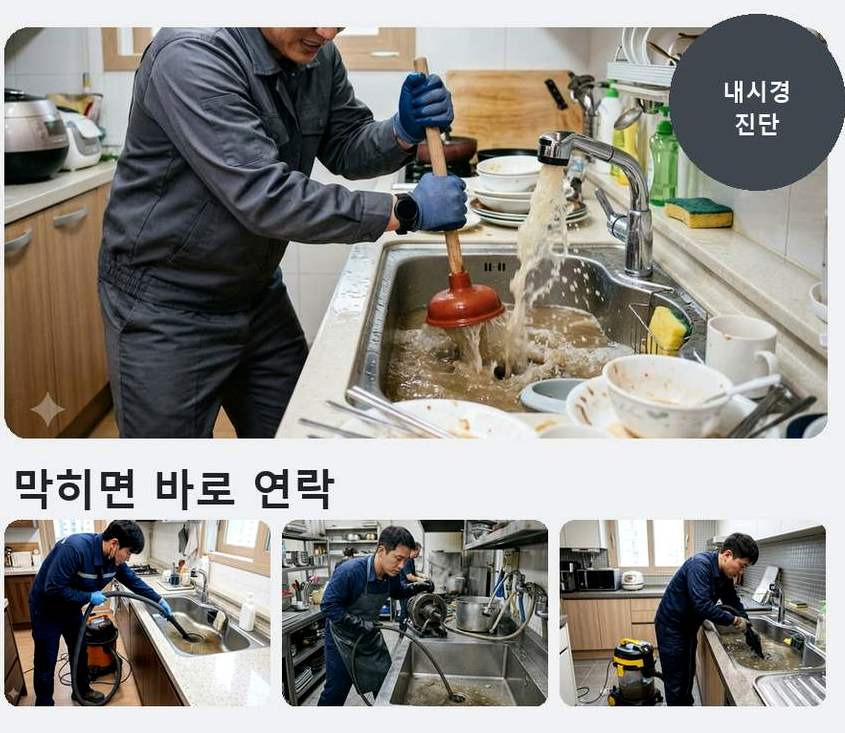 서울 강북구 삼각산동 고압세척 전문 업체 현장 작업 사진 - 배관해결사
