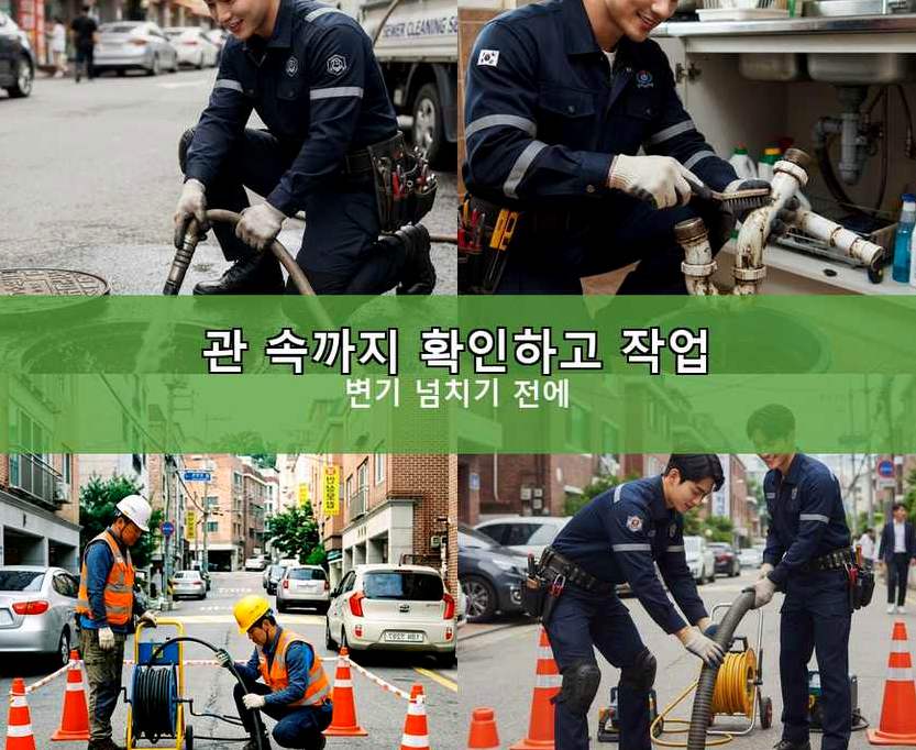 서울 강북구 삼각산동 변기막힘 긴급출동 현장 작업 사진 - 배관해결사