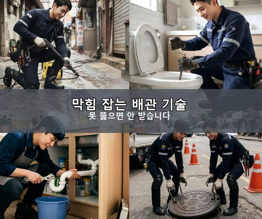 서울 강북구 삼양동 정화조막힘 당일 처리 현장 작업 사진 - 배관해결사