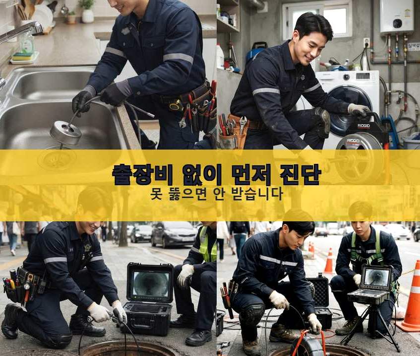 남양주시 삼패동 하수구막힘 출장비 무료 현장 작업 사진 - 배관해결사