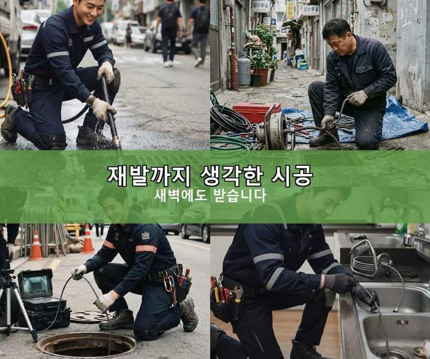 성남시분당구 삼평동 싱크대막힘 업체 현장 작업 사진 - 배관해결사