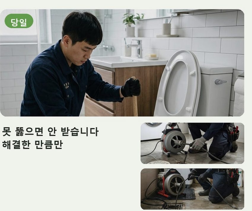 서울 마포구 중동 하수구막힘 업체 현장 작업 사진 - 배관해결사