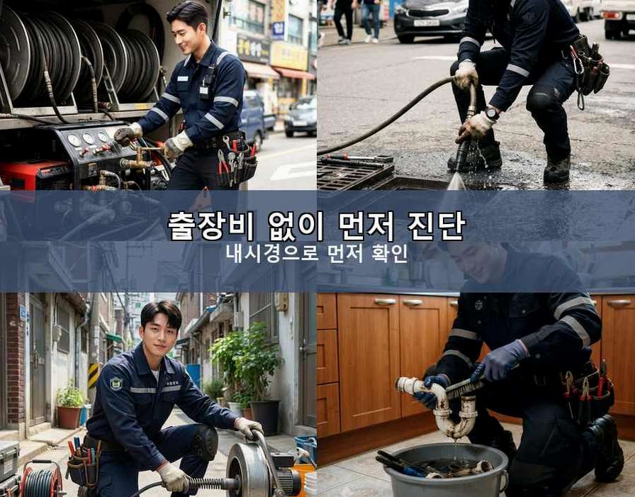 서울 송파구 오금동 싱크대막힘 24시 출동 현장 작업 사진 - 배관해결사
