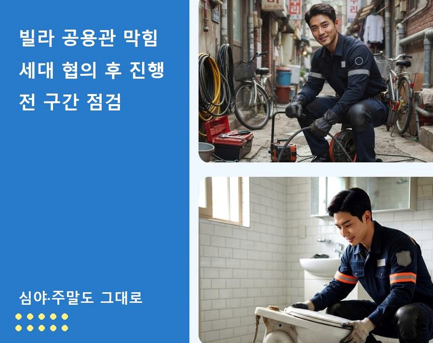 서울 서초구 서초동 세면대막힘 비용 현장 작업 사진 - 배관해결사