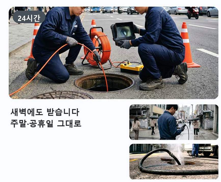 서울 서초구 서초동 정화조막힘 비용 현장 작업 사진 - 배관해결사