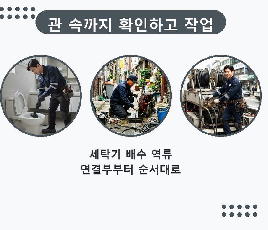 평택시 서탄면금각리 하수구막힘 빠른 해결 현장 작업 사진 - 배관해결사