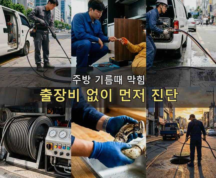 성남시분당구 서현동 변기막힘 뚫음 현장 작업 사진 - 배관해결사