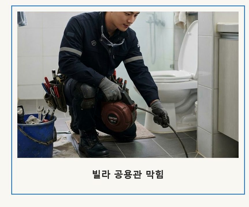 성남시분당구 석운동 변기막힘 비용 현장 작업 사진 - 배관해결사