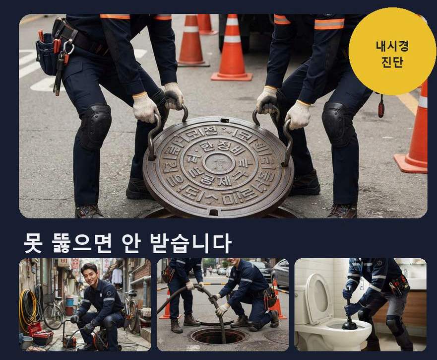 서울 송파구 석촌동 싱크대막힘 출장비 무료 현장 작업 사진 - 배관해결사