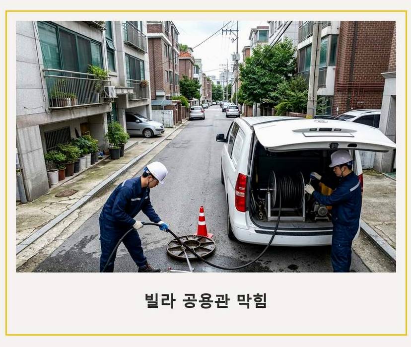 성남시분당구 궁내동 화장실 하수구막힘 전문 업체 현장 작업 사진 - 배관해결사