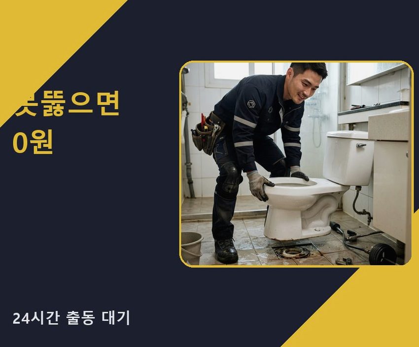 성남시분당구 금곡동 세면대막힘 뚫음 현장 작업 사진 - 배관해결사