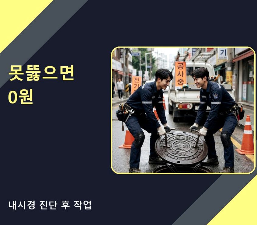 성남시분당구 금곡동 주방 하수구막힘 출장비 무료 현장 작업 사진 - 배관해결사