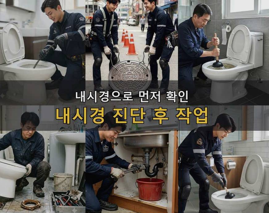 성남시분당구 대장동 세탁기 배수구막힘 비용 현장 작업 사진 - 배관해결사