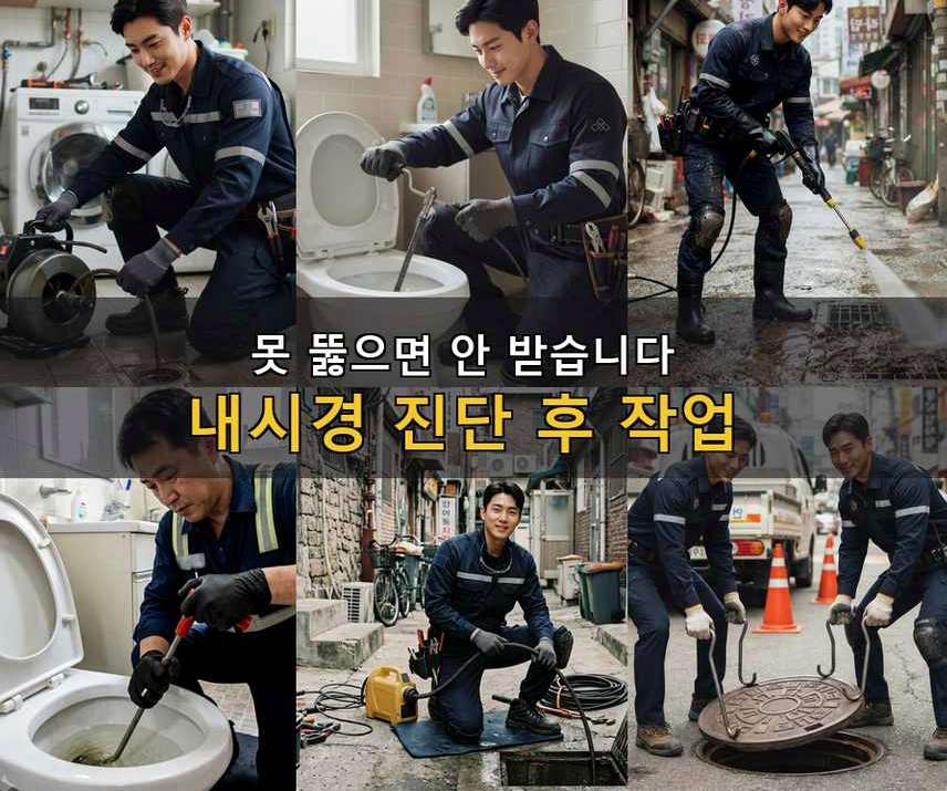 성남시중원구 금광동 고압세척 고압세척·관통 작업 모습
