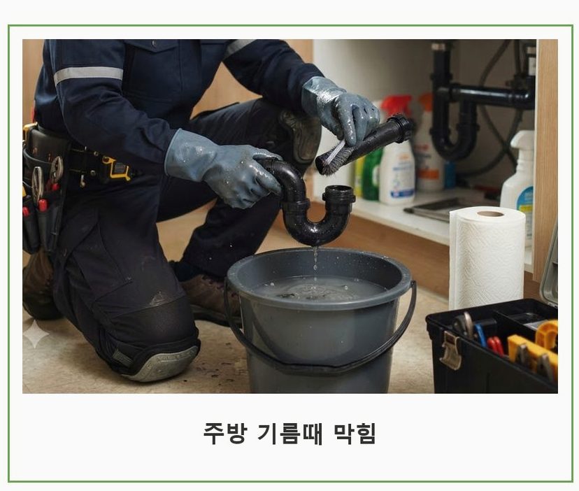 성남시중원구 하대원동 싱크대막힘 고압세척·관통 작업 모습