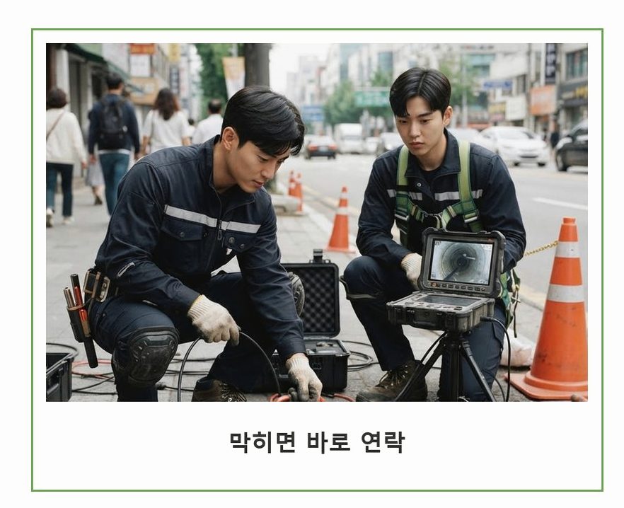 부천시원미구 소사동 하수구 냄새 원인 진단 현장 작업 사진 - 배관해결사