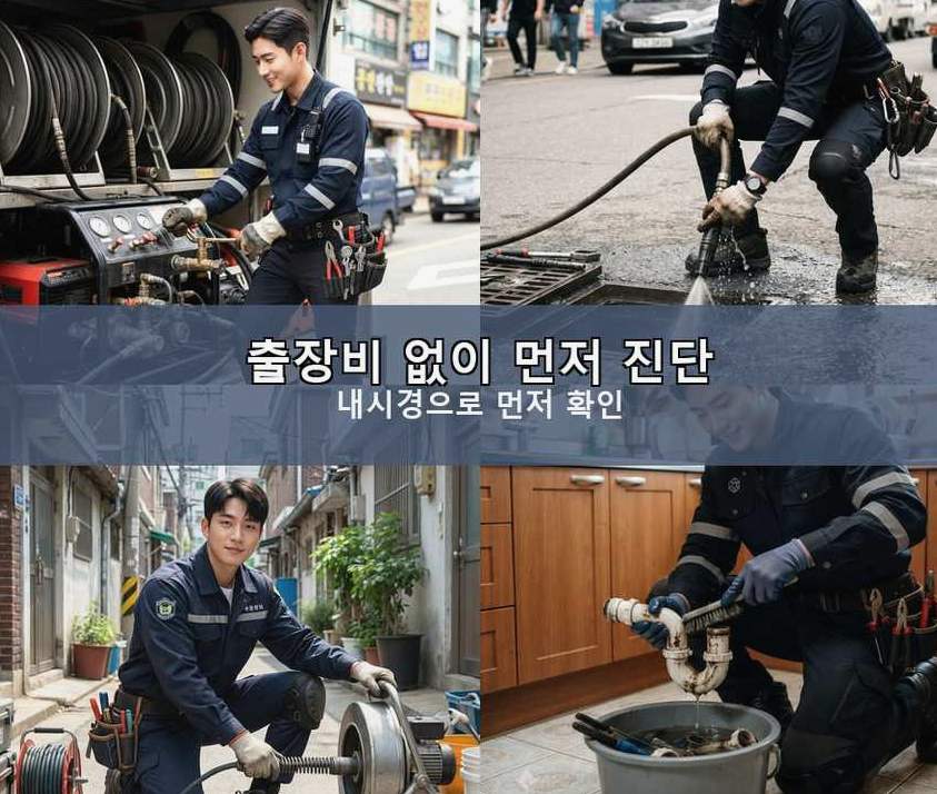 서울 강북구 송중동 세면대막힘 가격 안내 현장 작업 사진 - 배관해결사
