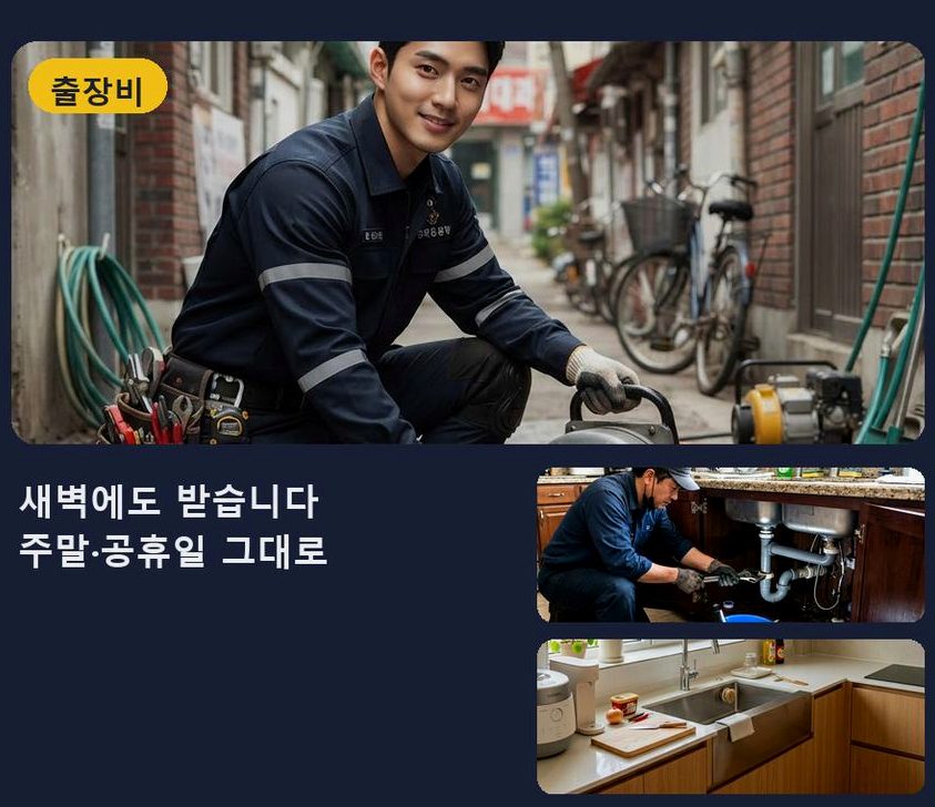 남양주시 수석동 하수구막힘 빠른 해결 현장 작업 사진 - 배관해결사