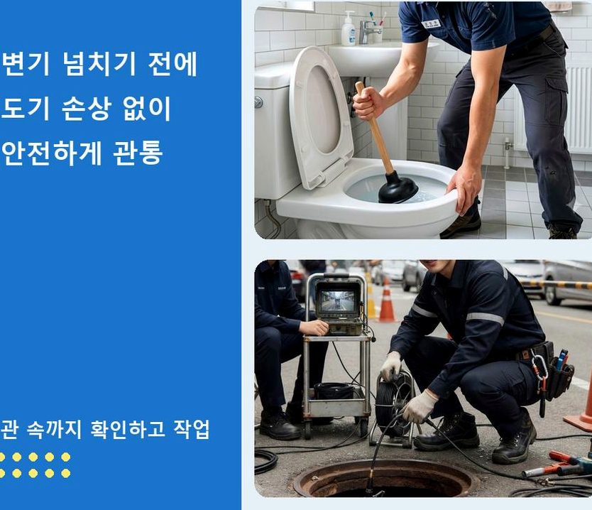 서울 강북구 수유동 주방 하수구막힘 출장비 무료 현장 작업 사진 - 배관해결사