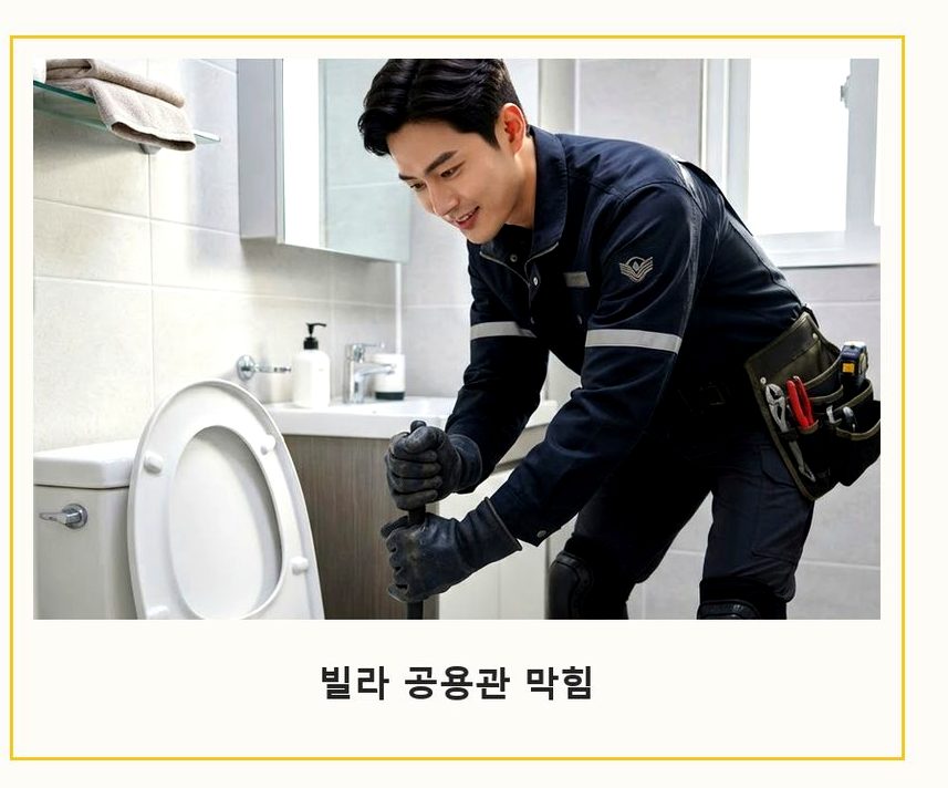 서울 중구 약수동 배수구막힘 고압세척·관통 작업 모습