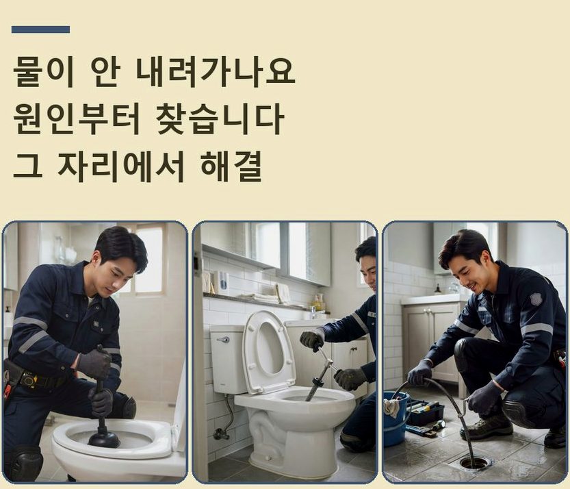 서울 중구 순화동 하수구막힘 업체 현장 작업 사진 - 배관해결사
