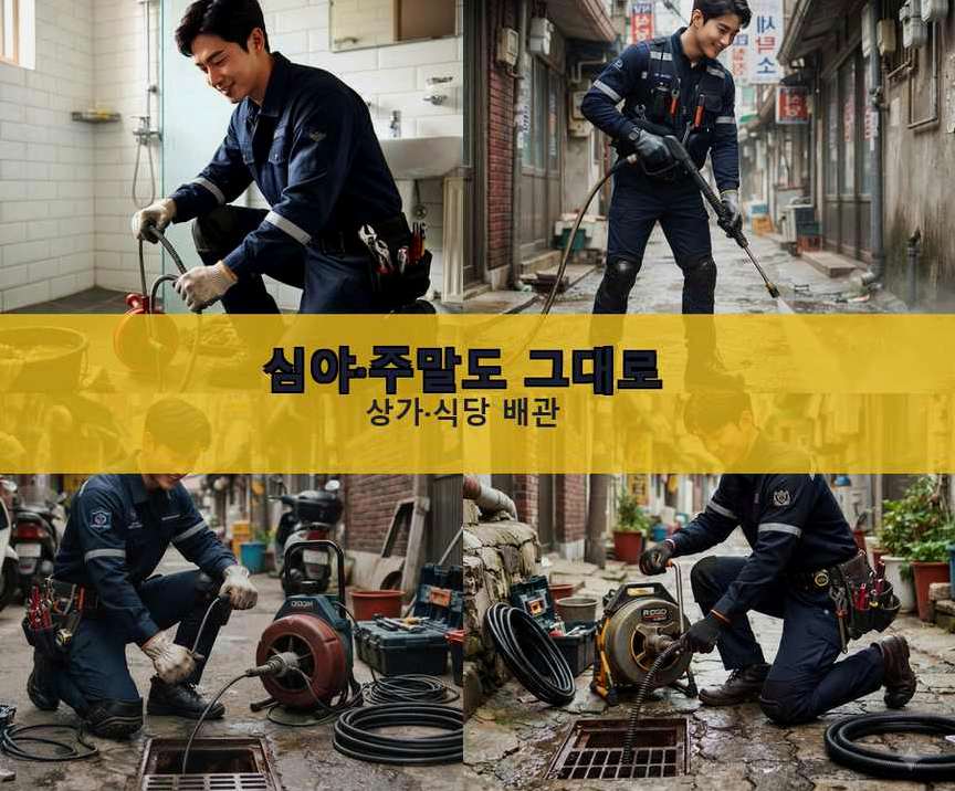 서울 마포구 신공덕동 변기막힘 비용 현장 작업 사진 - 배관해결사