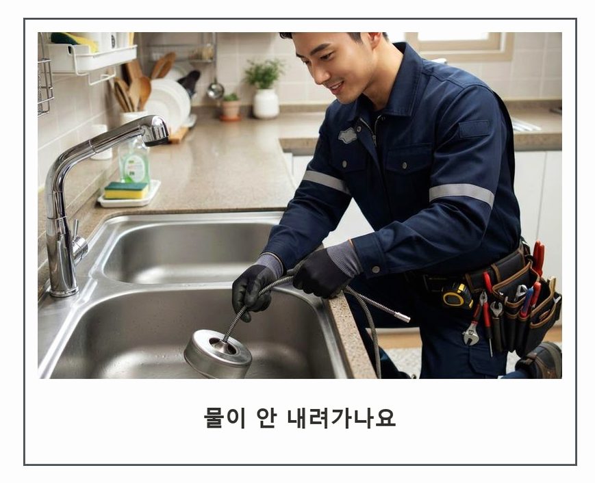 서울 용산구 신창동 변기막힘 뚫음 현장 작업 사진 - 배관해결사