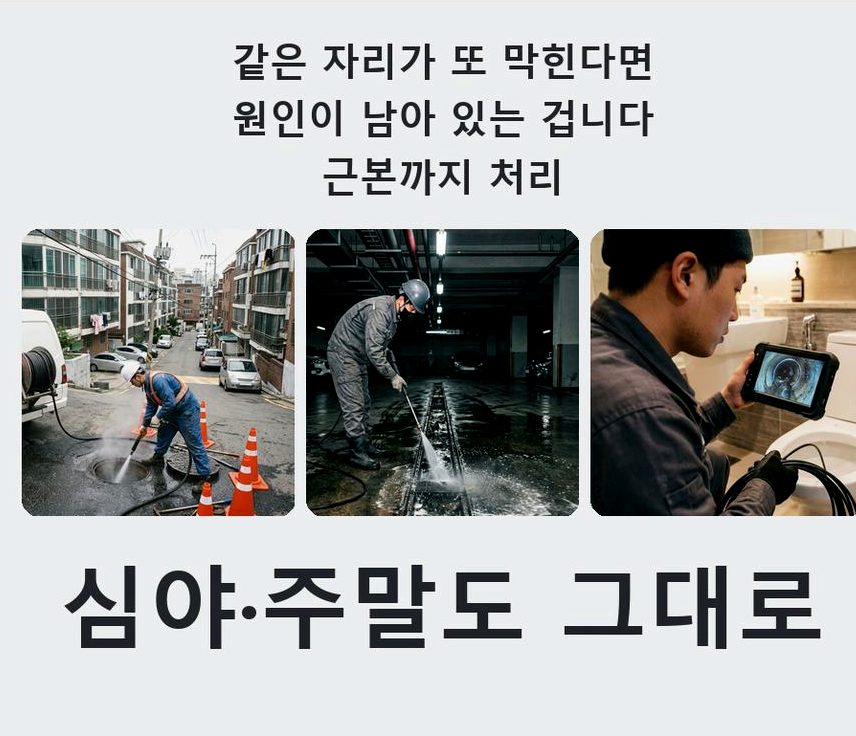 서울 중구 쌍림동 변기막힘 가격 안내 현장 작업 사진 - 배관해결사
