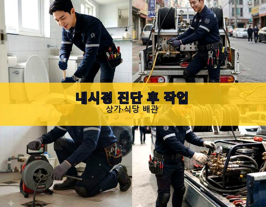 안양시동안구 부림동 주방 하수구막힘 빠른 해결 현장 작업 사진 - 배관해결사